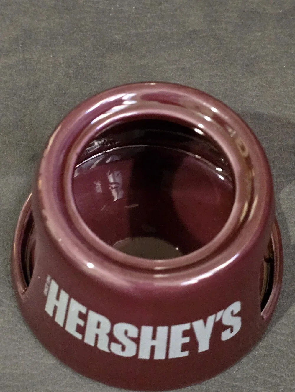 Ceramic Candy Warmer - Burgundy